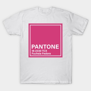 pantone 18-2330 TCX Fuchsia Fedora T-Shirt